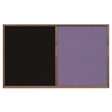 United Visual Products Slim Style Indoor Enclosed Corkboard, 12 UV500SCH-SATIN-CORK